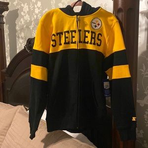 Pittsburgh Steelers zip up hoodie size large